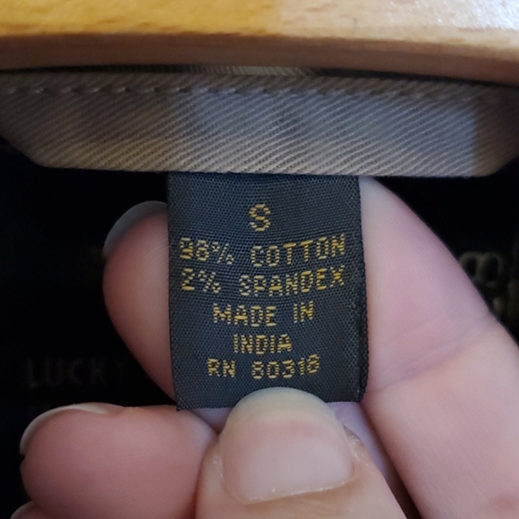 LUCKY BRAND Khaki Denim Jacket - Picture 5 of 10